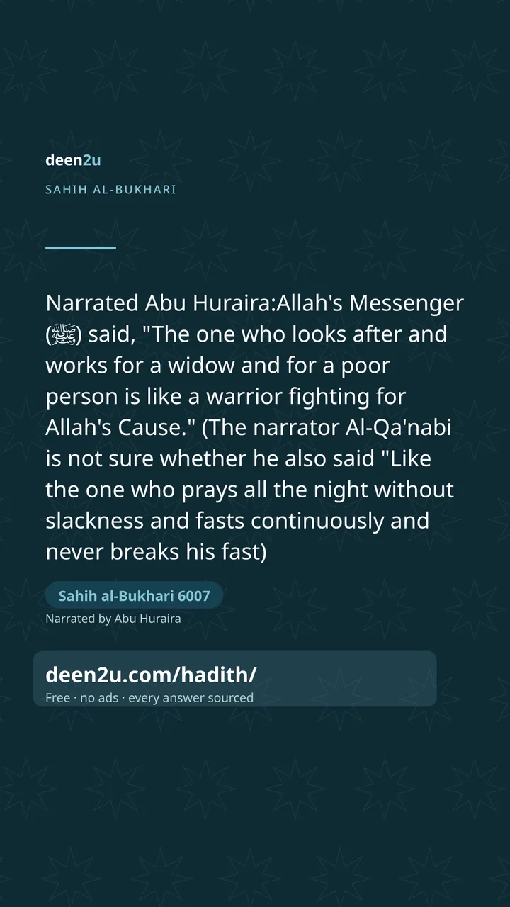 Sahih al-Bukhari 6007