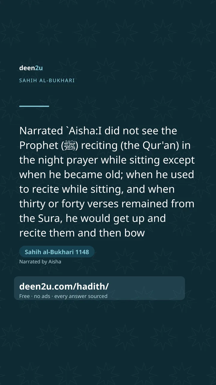Sahih al-Bukhari 1148