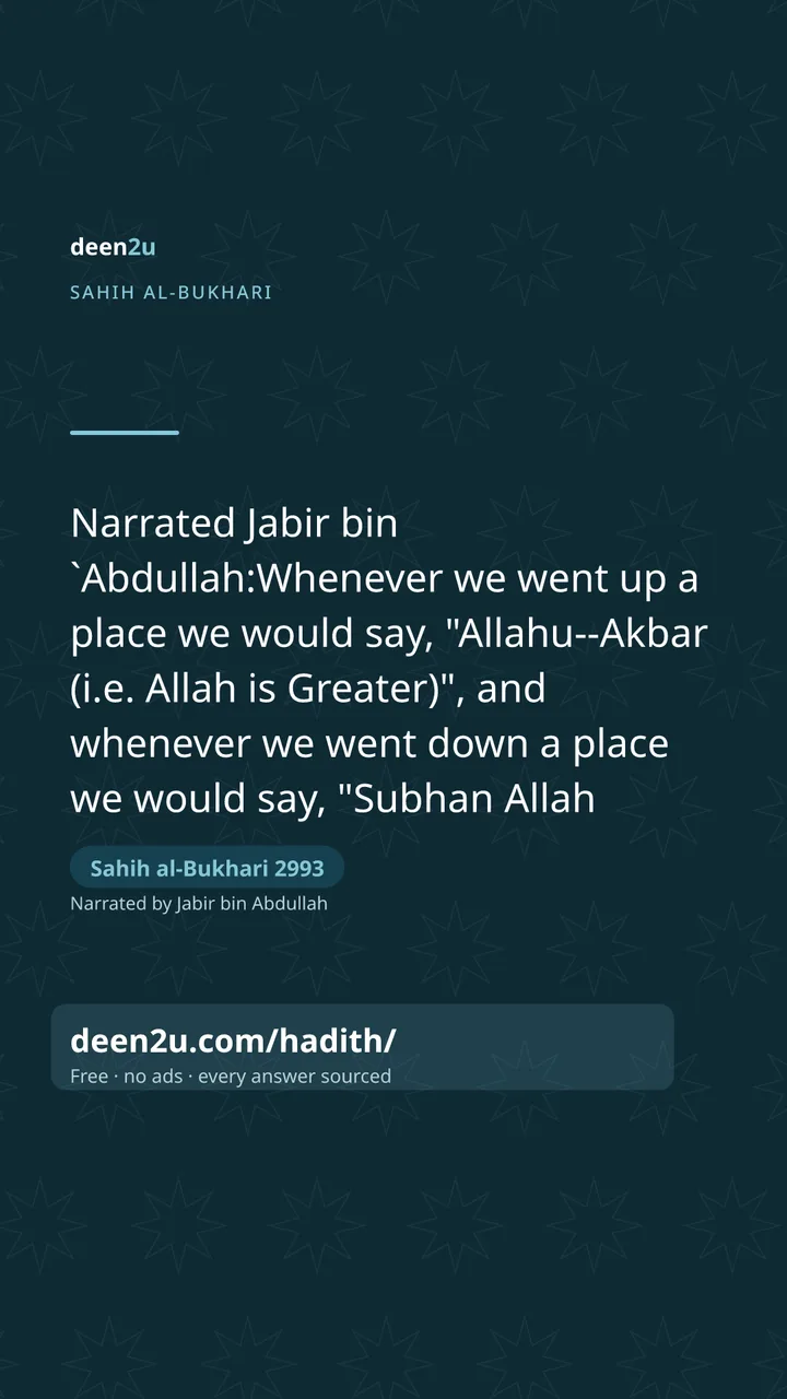 Sahih al-Bukhari 2993
