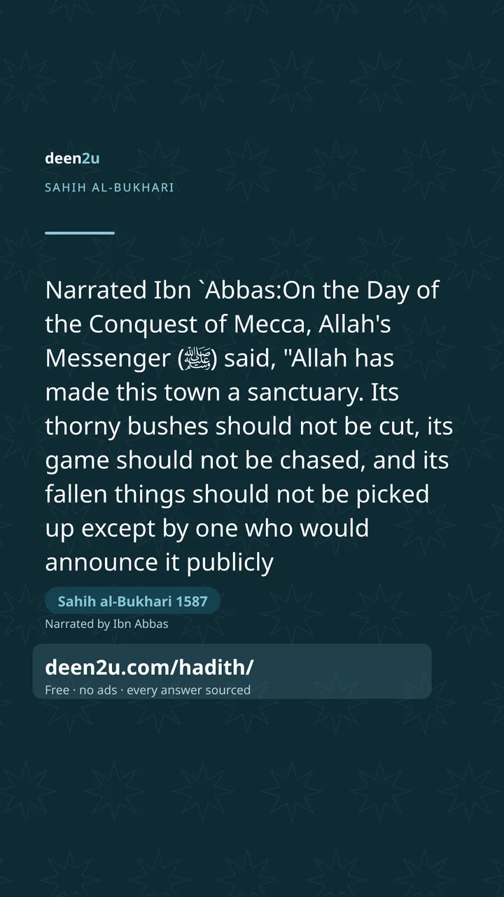 Sahih al-Bukhari 1587