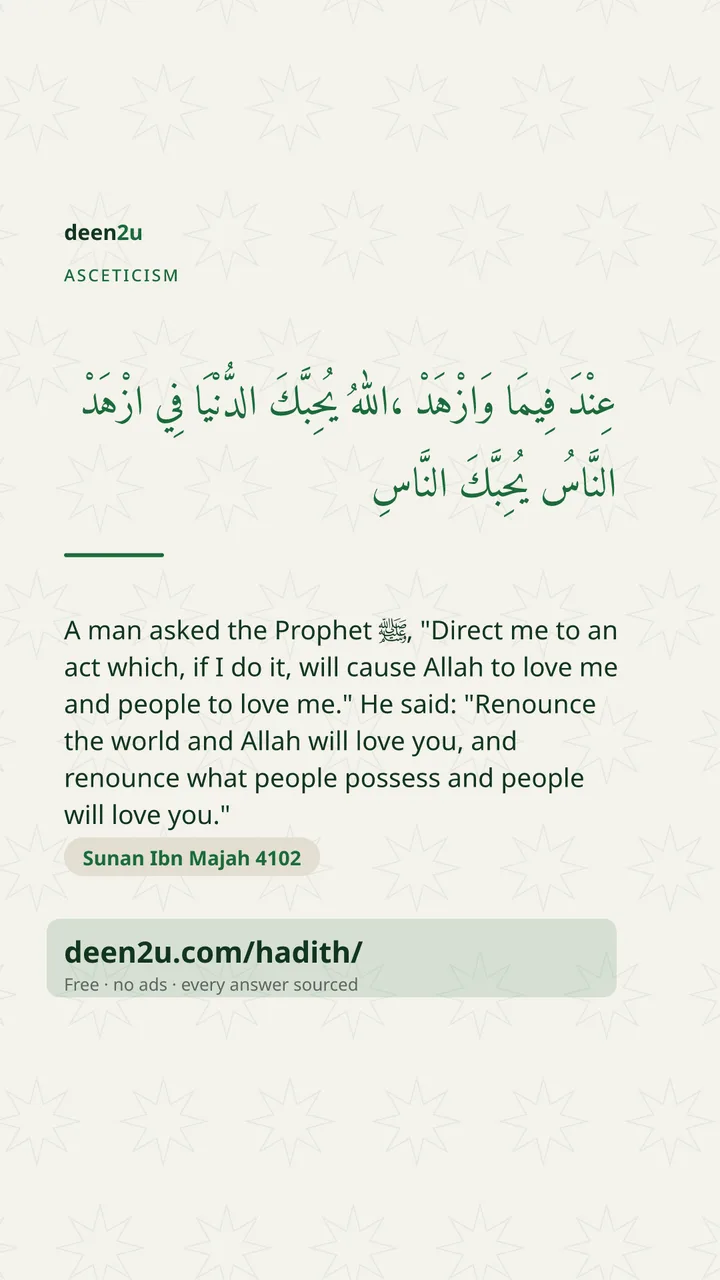 Asceticism — Sunan Ibn Majah 4102