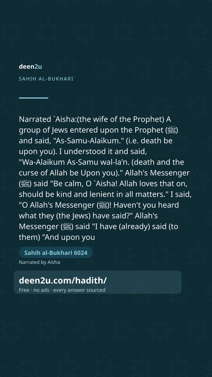 Sahih al-Bukhari 6024