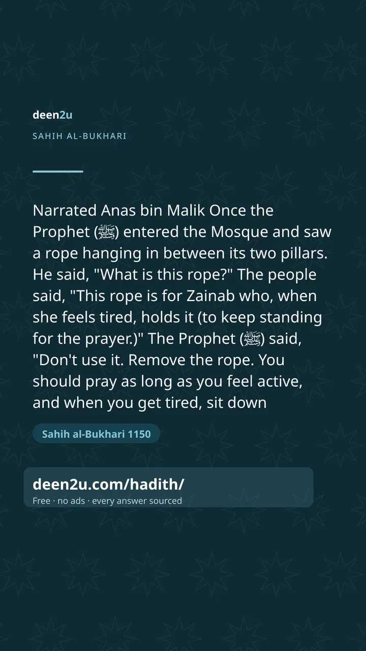Sahih al-Bukhari 1150