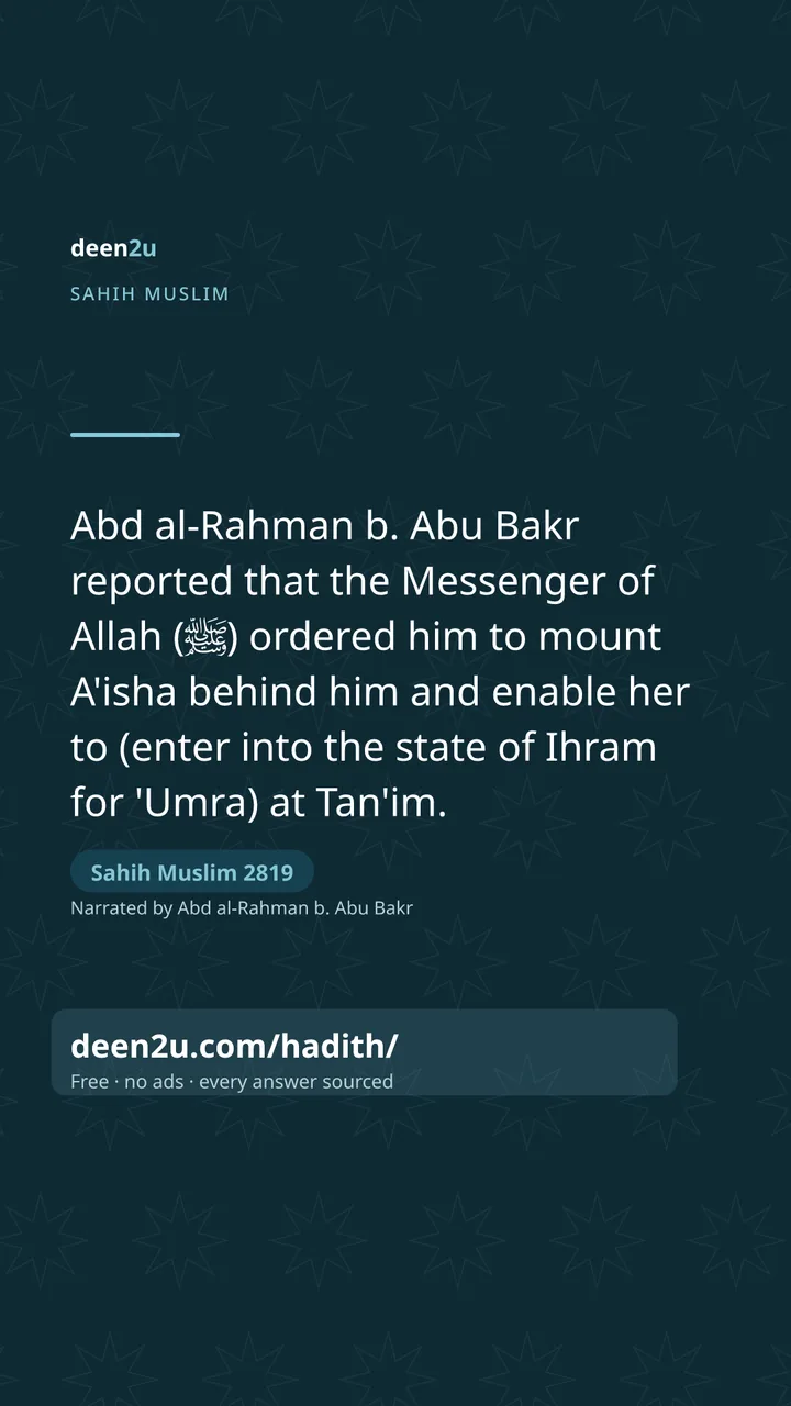 Sahih Muslim 2819