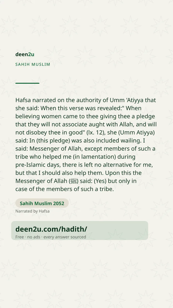 Sahih Muslim 2052