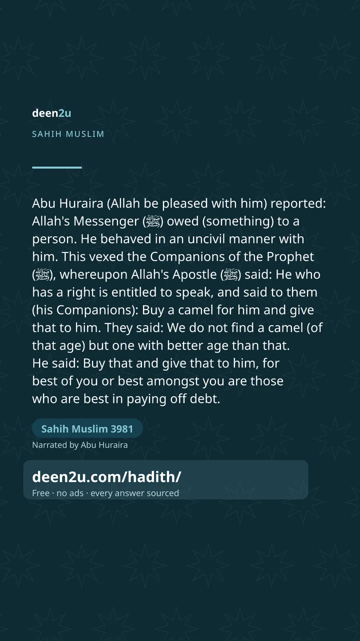 Sahih Muslim 3981