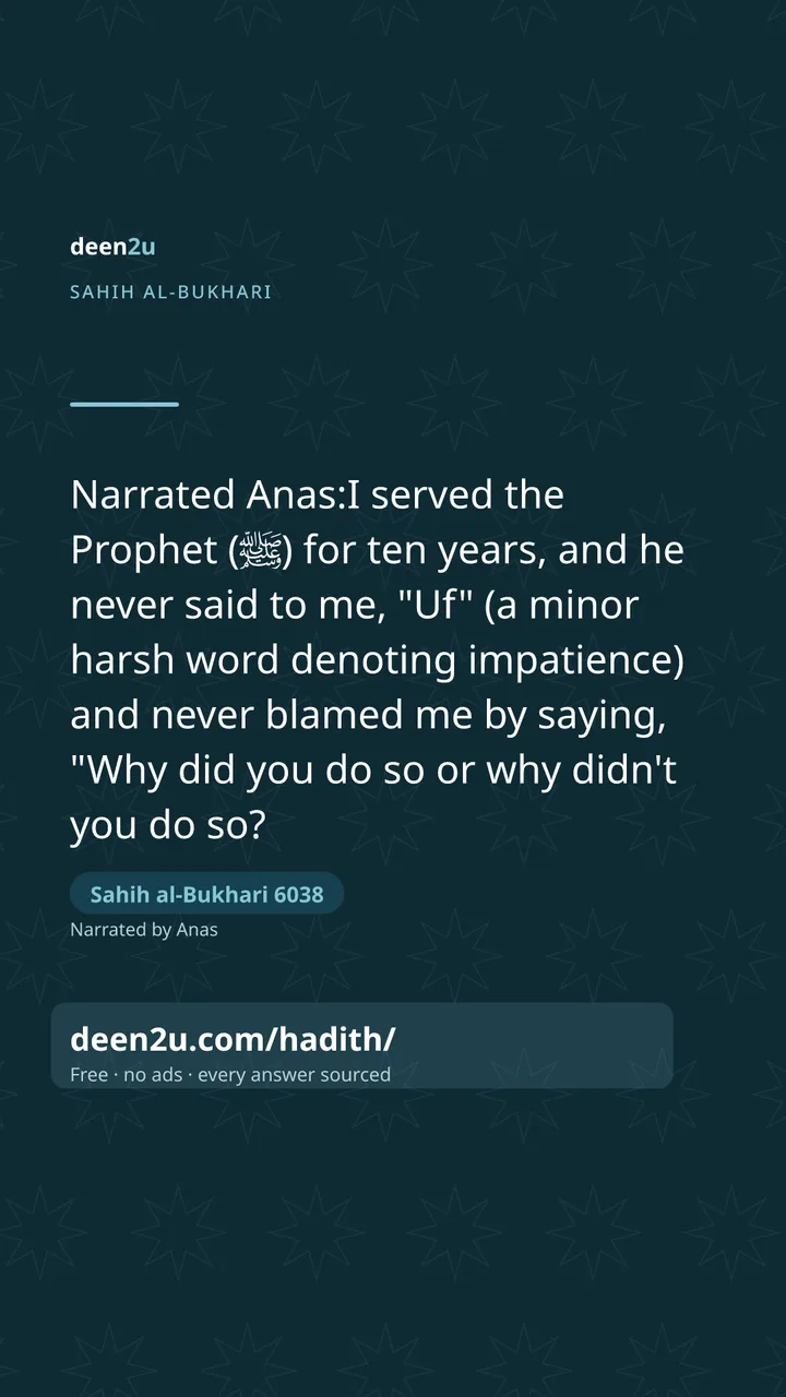 Sahih al-Bukhari 6038