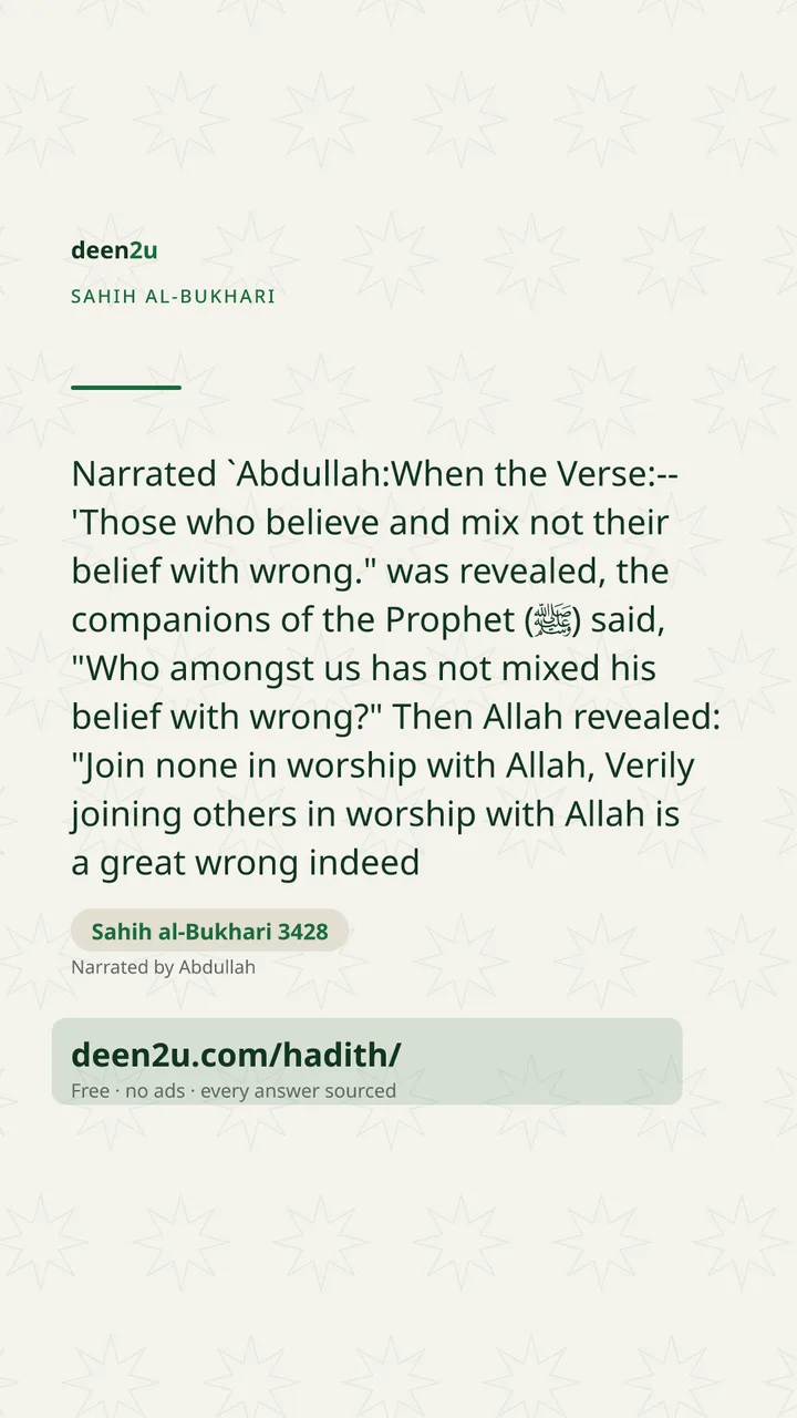 Sahih al-Bukhari 3428