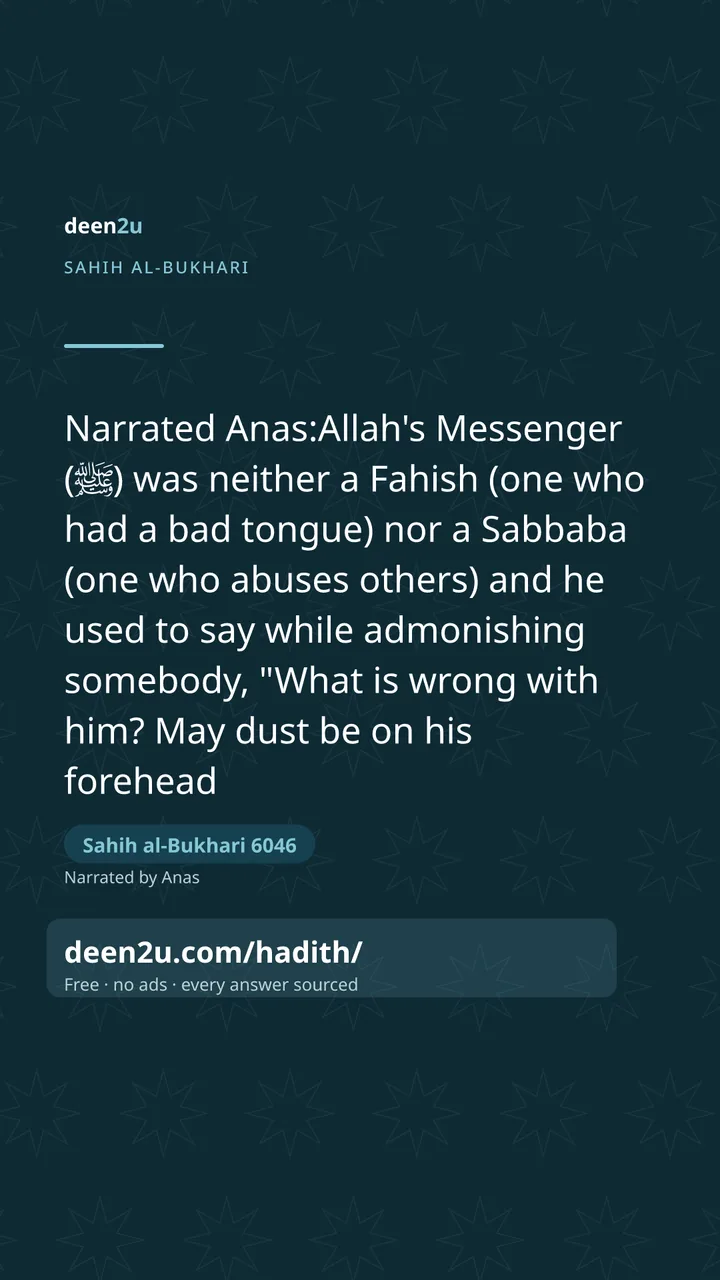 Sahih al-Bukhari 6046