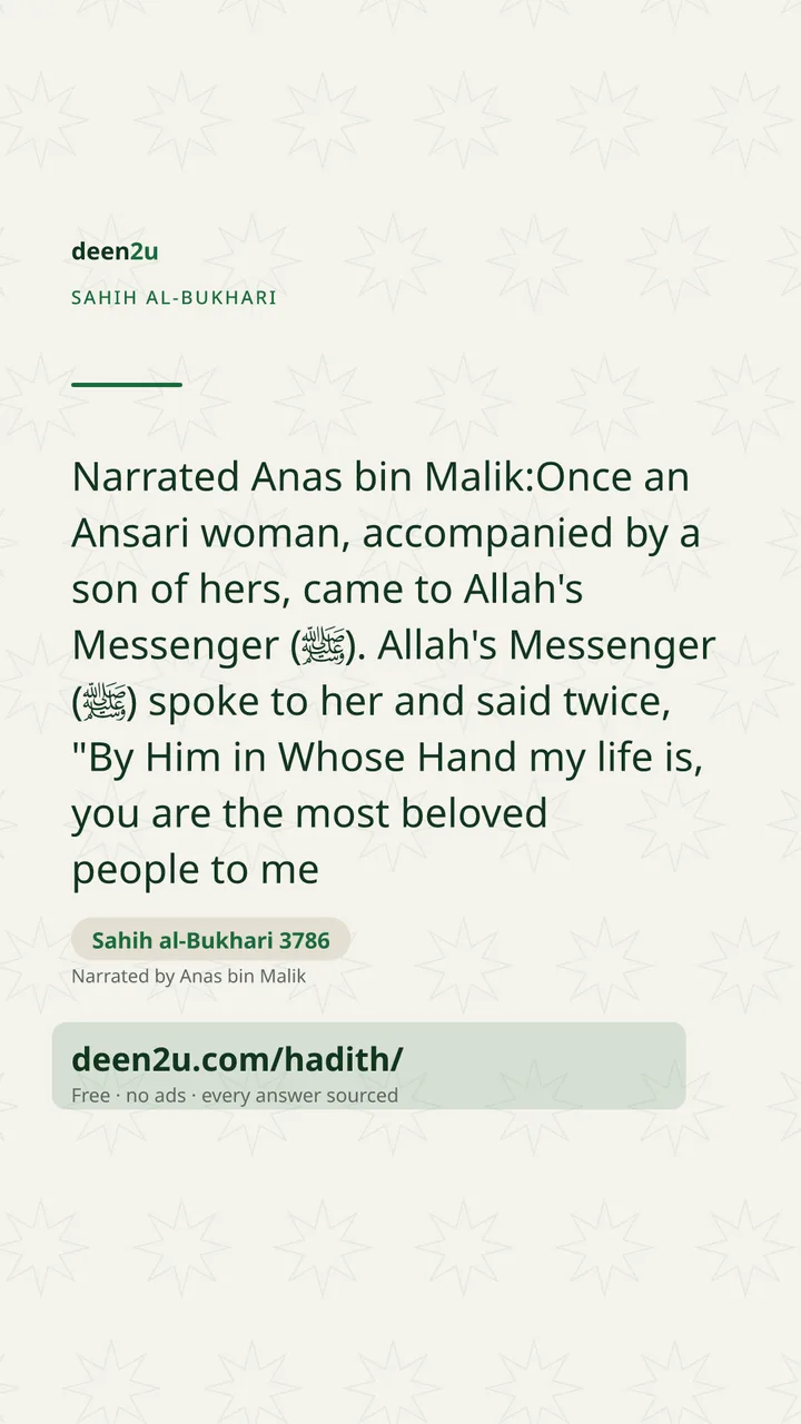 Sahih al-Bukhari 3786