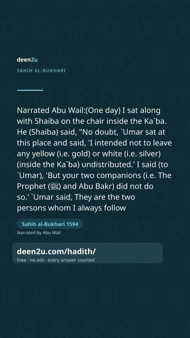 Sahih al-Bukhari 1594