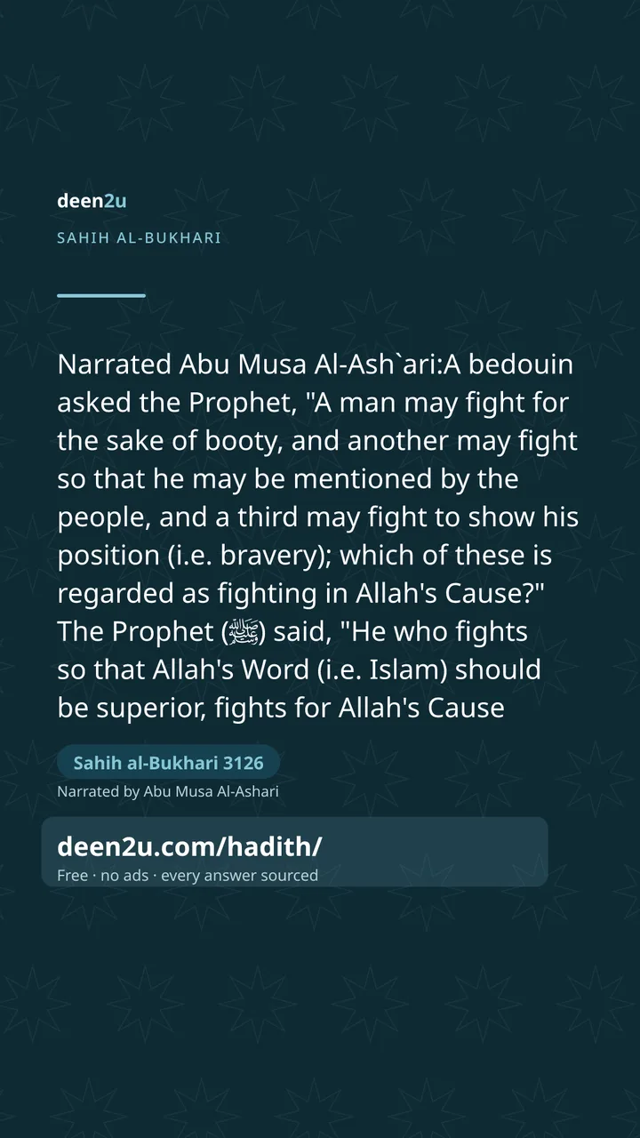 Sahih al-Bukhari 3126