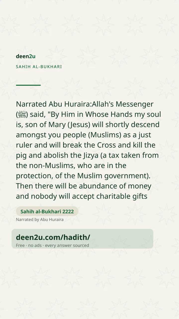 Sahih al-Bukhari 2222