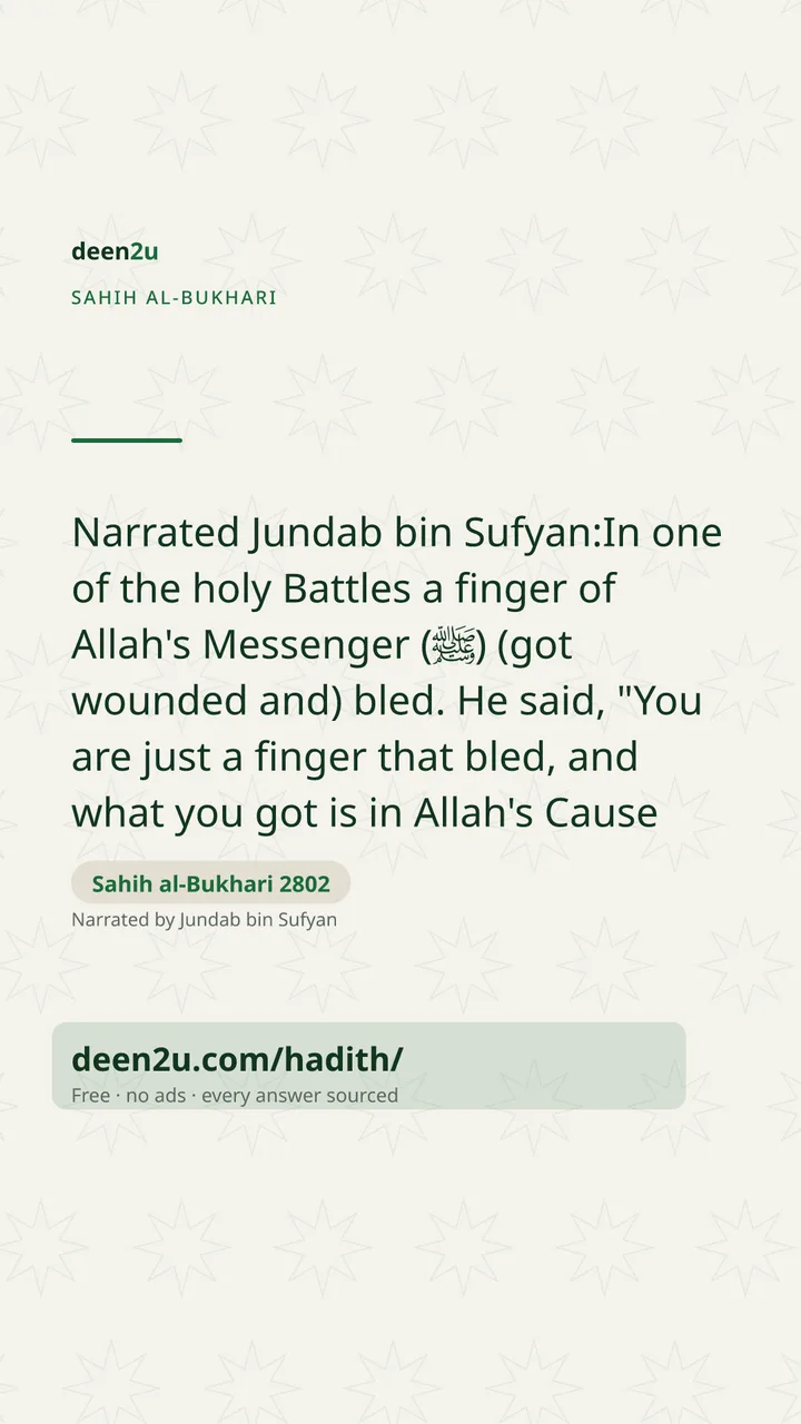Sahih al-Bukhari 2802