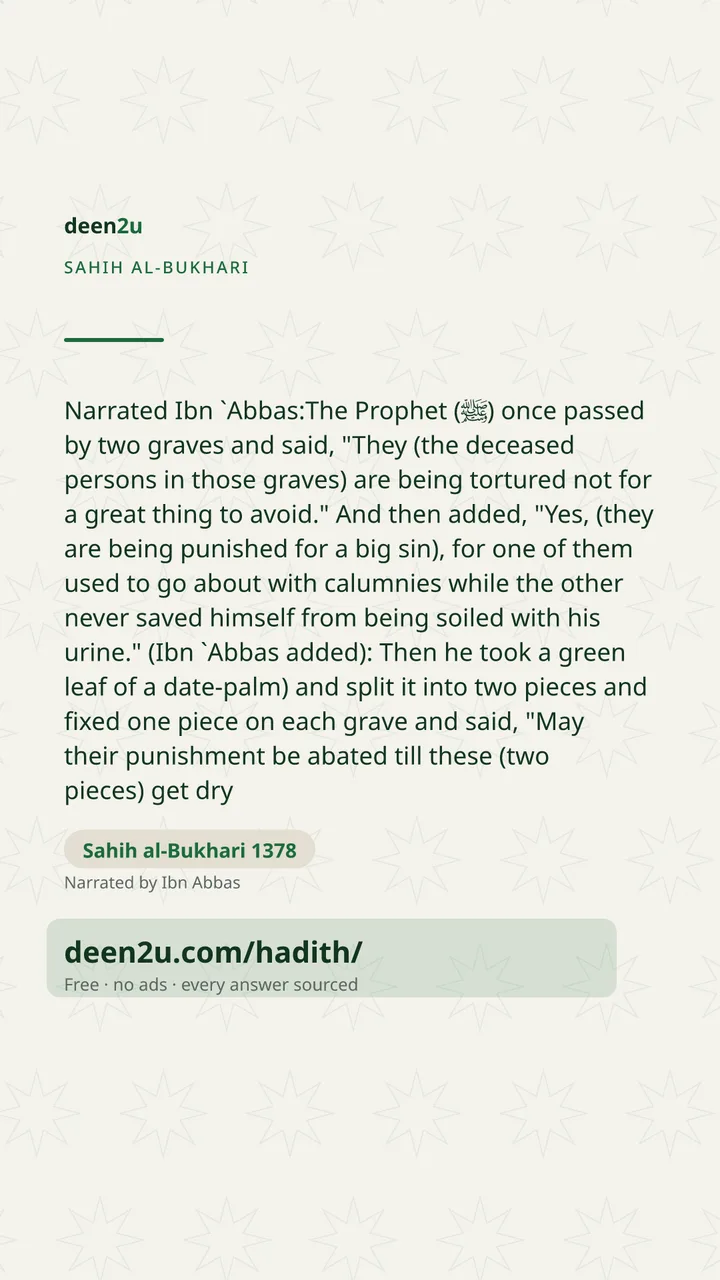 Sahih al-Bukhari 1378
