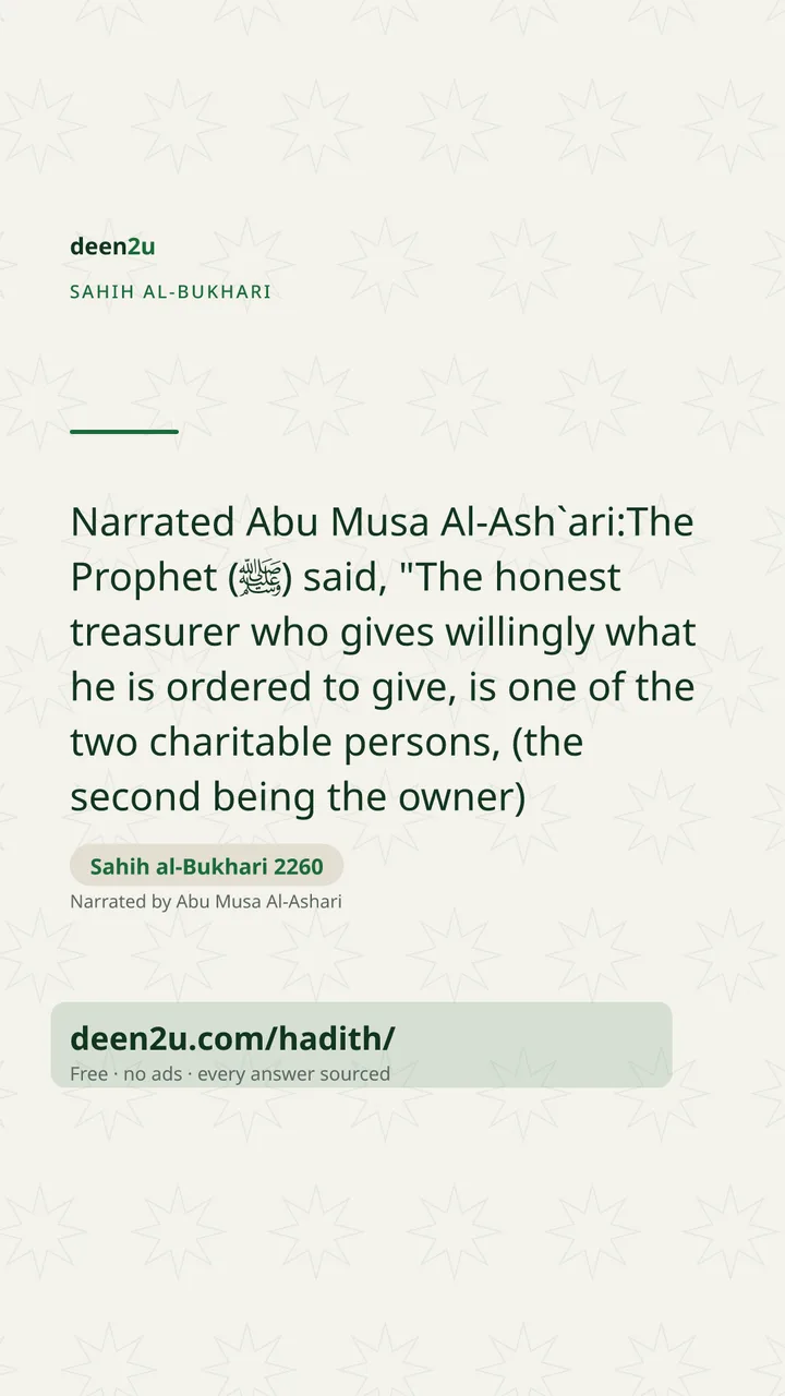 Sahih al-Bukhari 2260