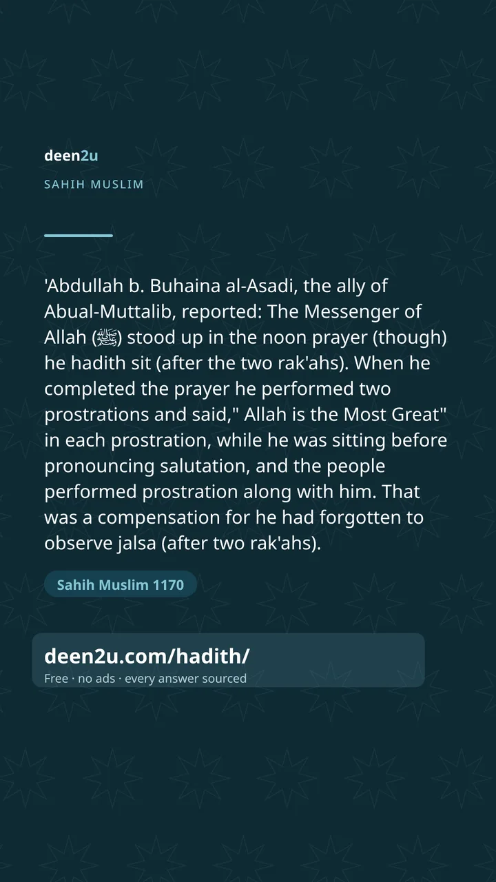 Sahih Muslim 1170
