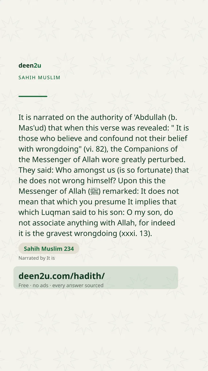 Sahih Muslim 234