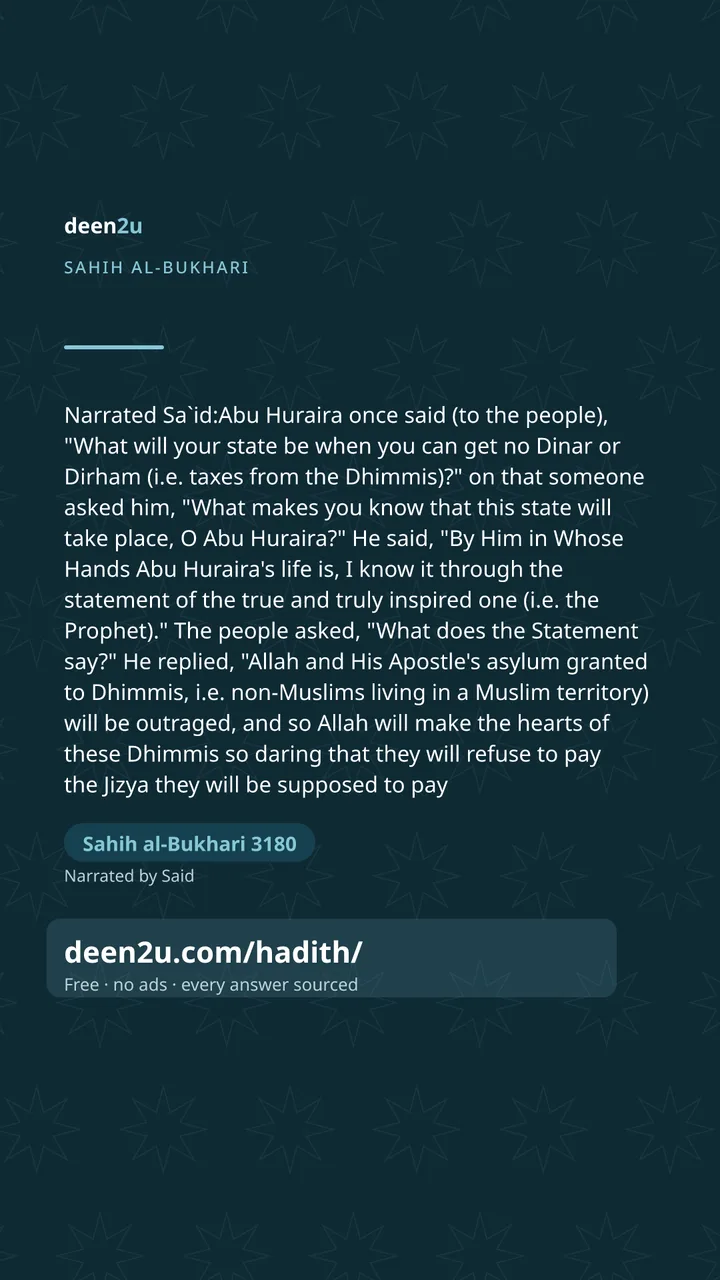 Sahih al-Bukhari 3180