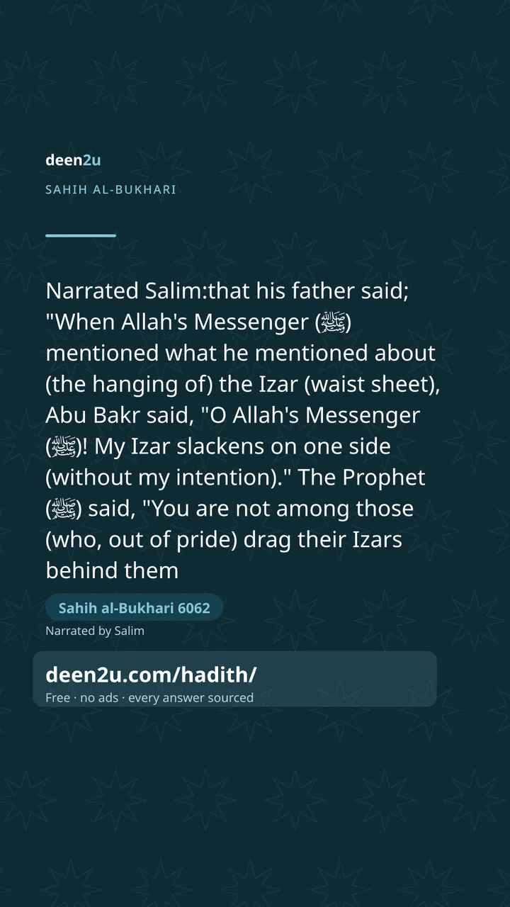 Sahih al-Bukhari 6062