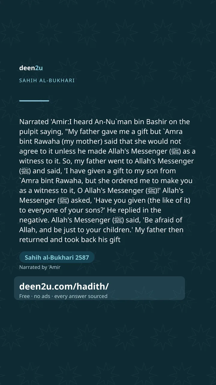 Sahih al-Bukhari 2587