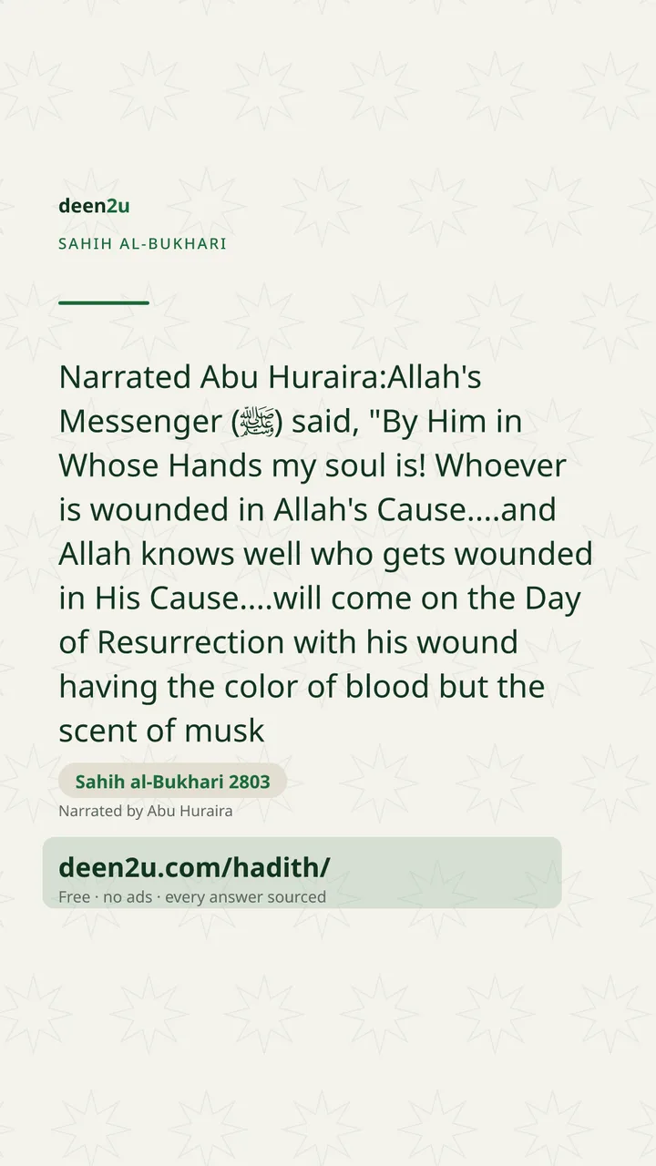 Sahih al-Bukhari 2803