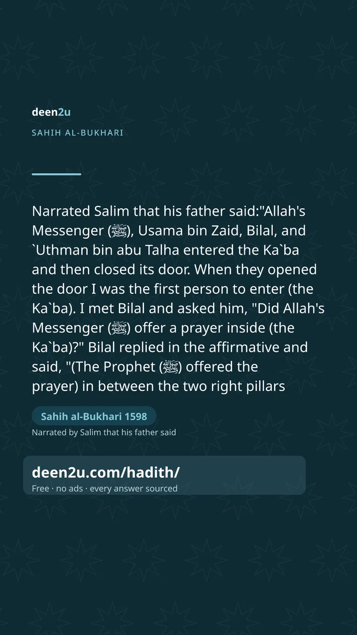Sahih al-Bukhari 1598
