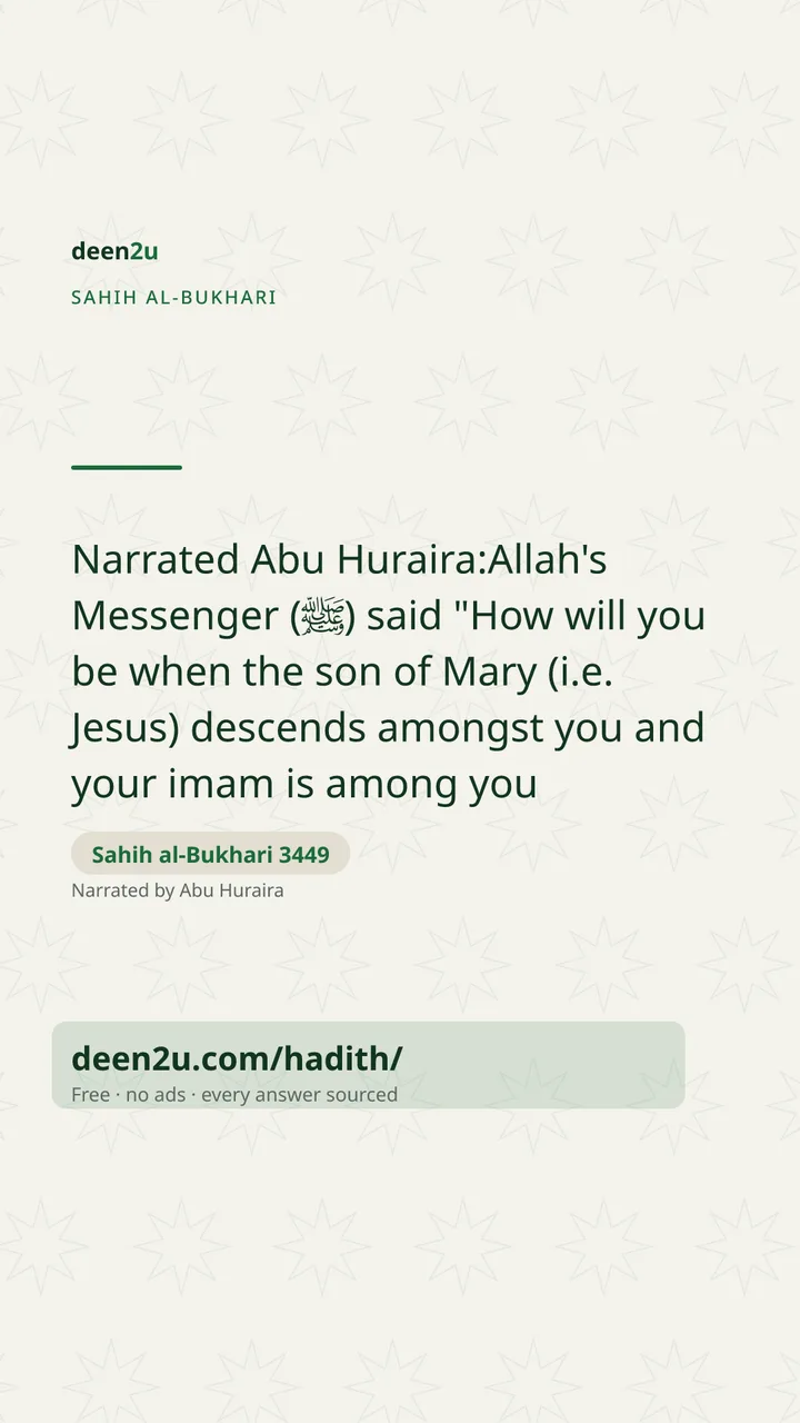 Sahih al-Bukhari 3449