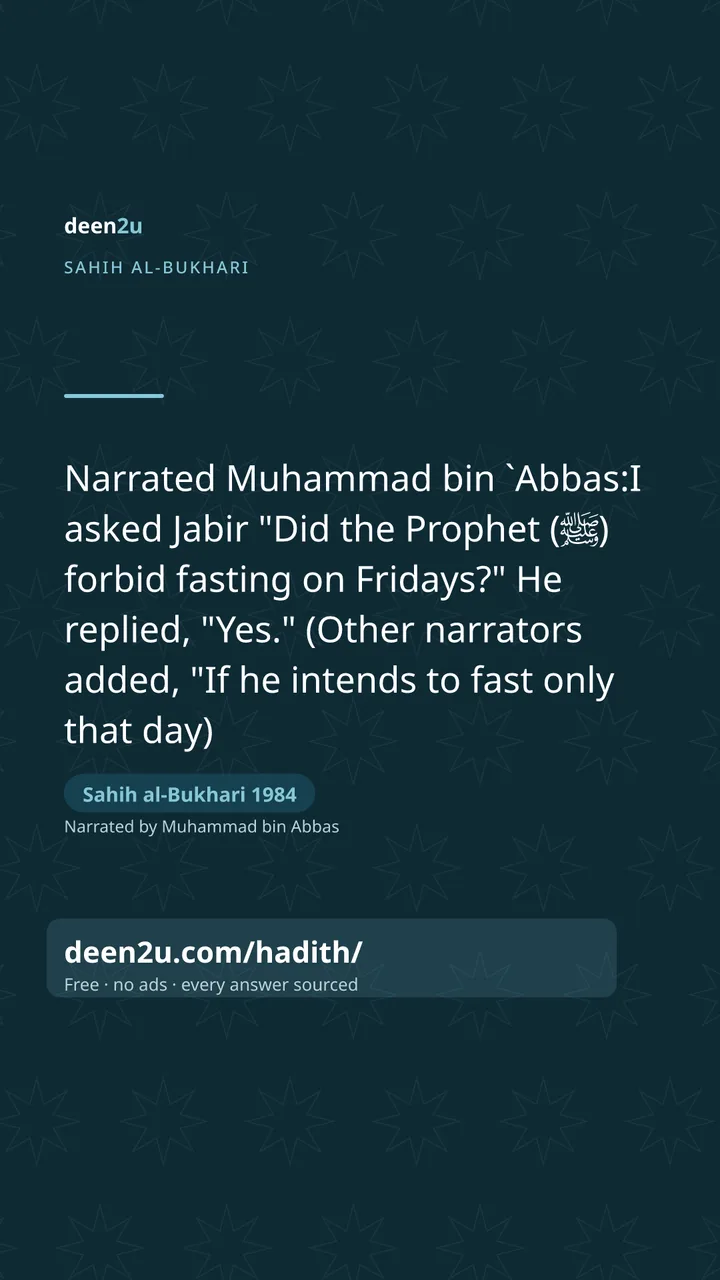 Sahih al-Bukhari 1984