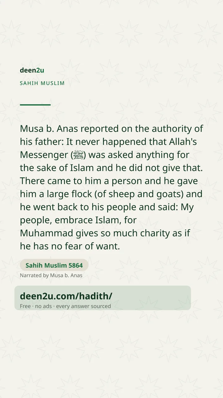 Sahih Muslim 5864