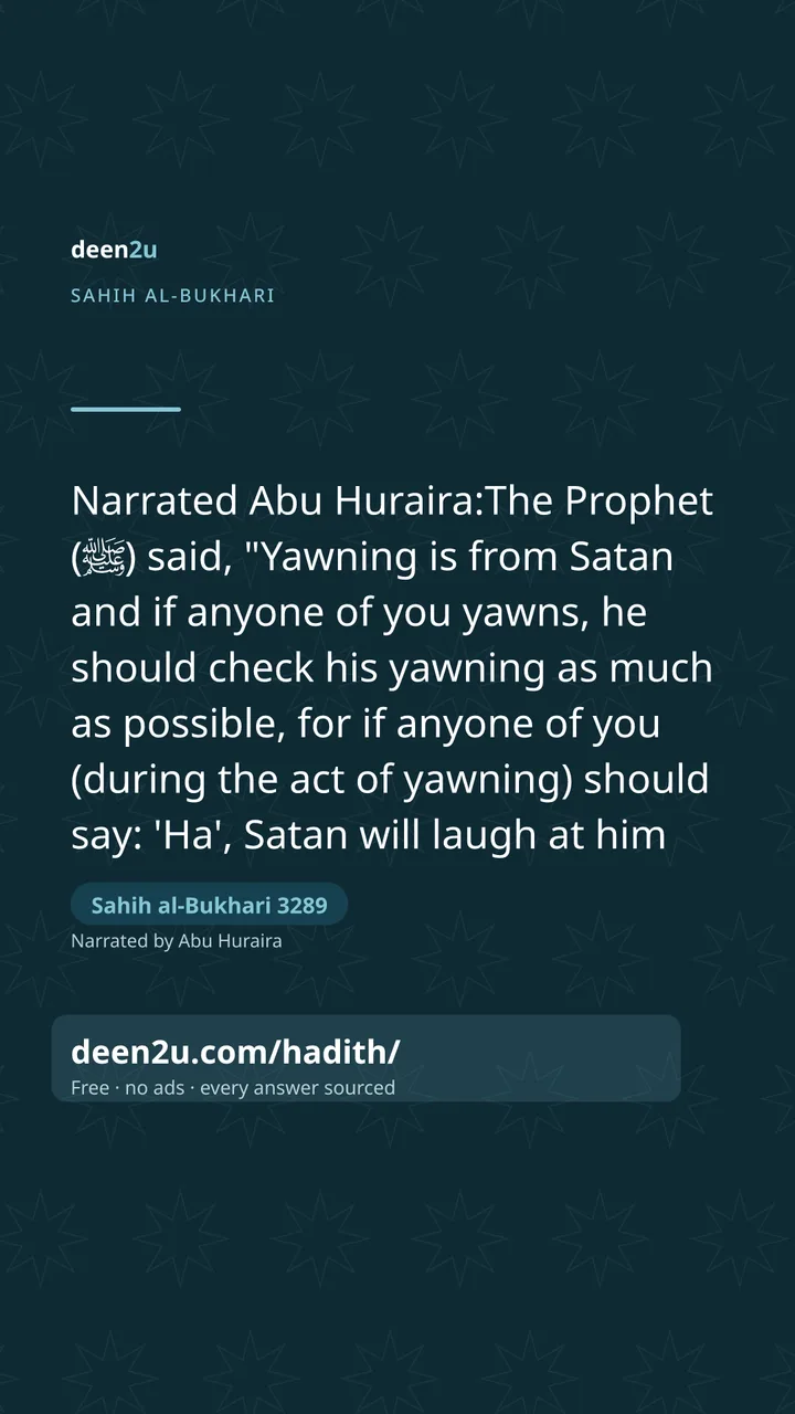 Sahih al-Bukhari 3289