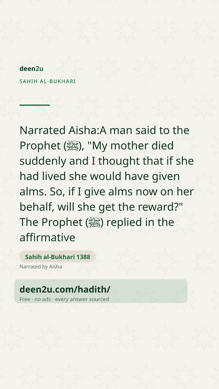 Sahih al-Bukhari 1388
