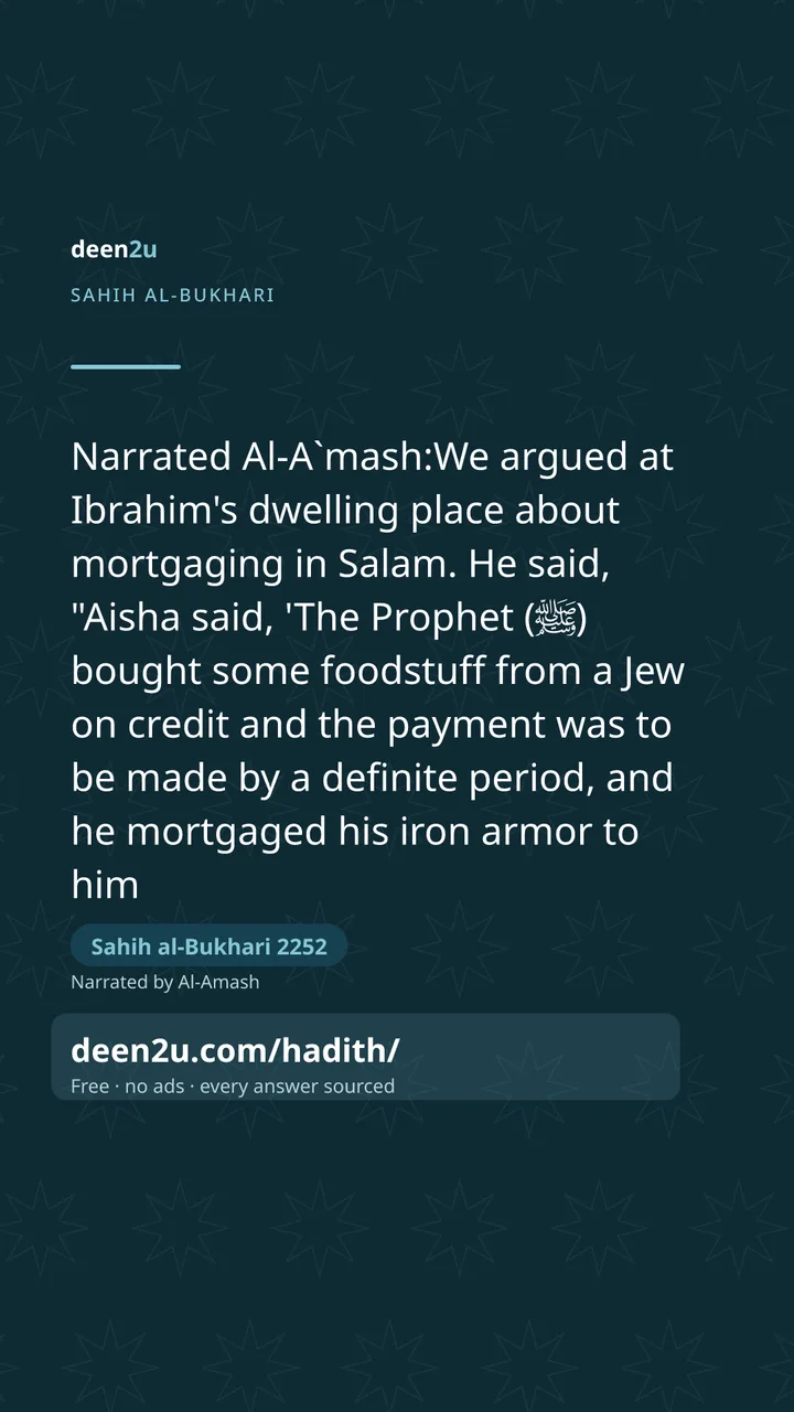Sahih al-Bukhari 2252