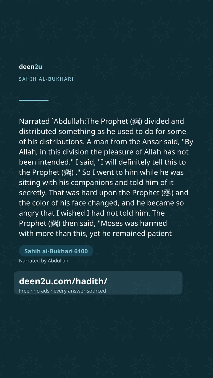 Sahih al-Bukhari 6100