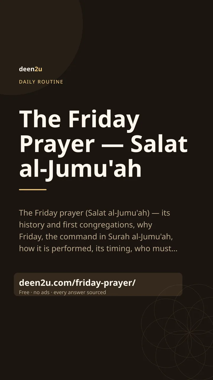 Shareable poster: The Friday Prayer — Salat al-Jumu'ah