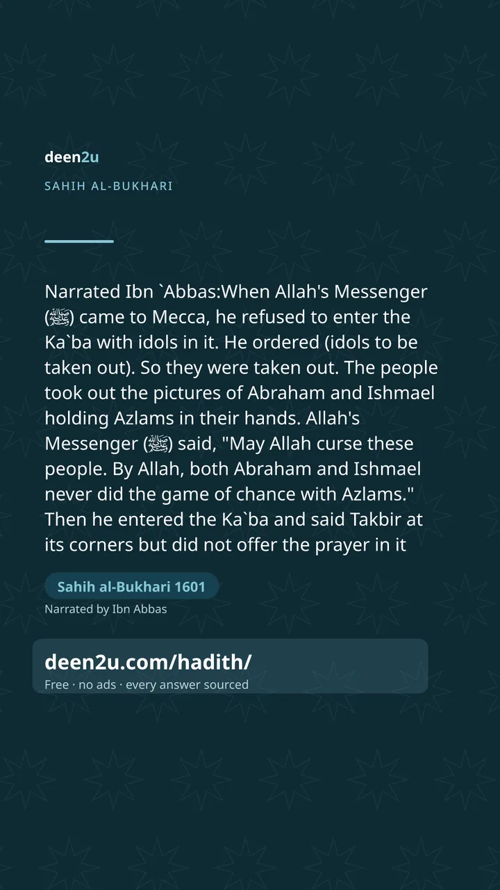 Sahih al-Bukhari 1601
