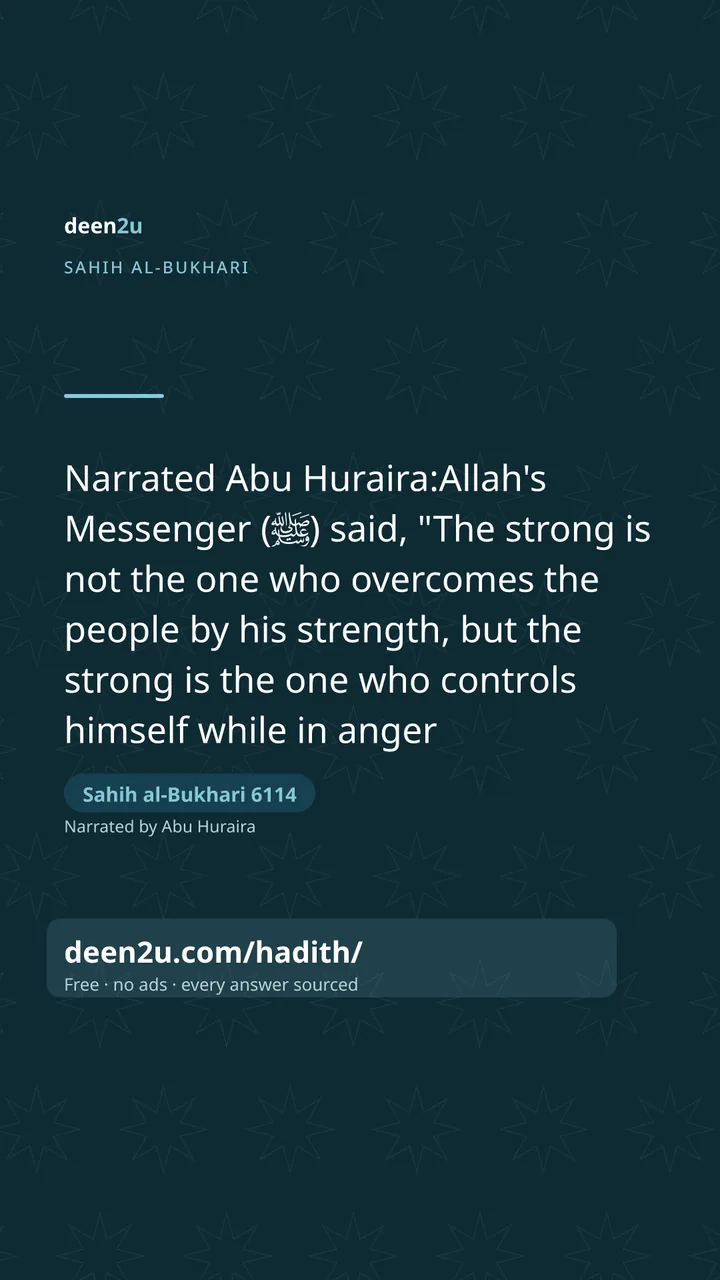 Sahih al-Bukhari 6114