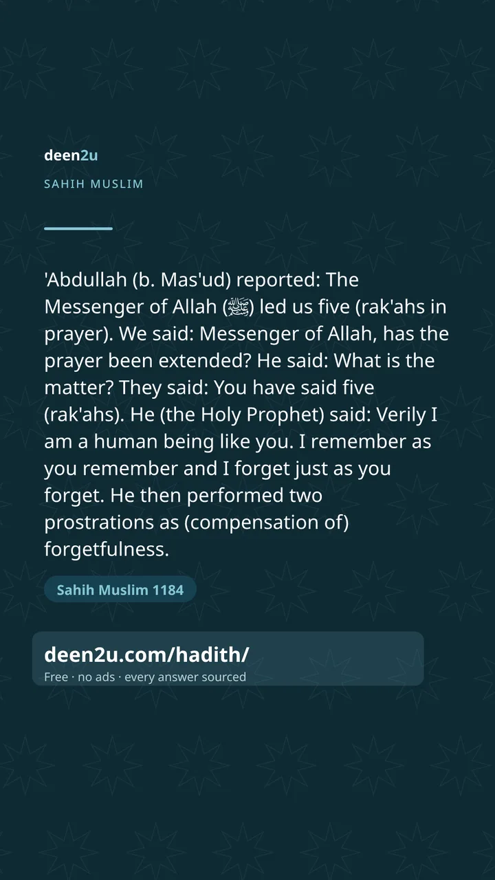 Sahih Muslim 1184