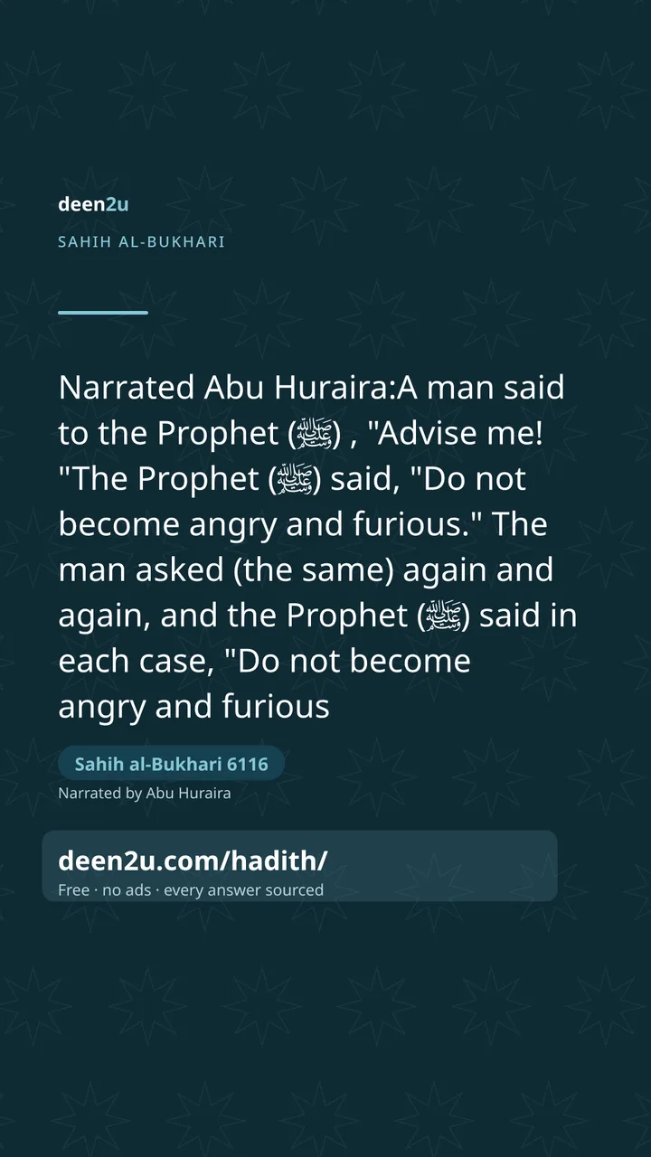 Sahih al-Bukhari 6116