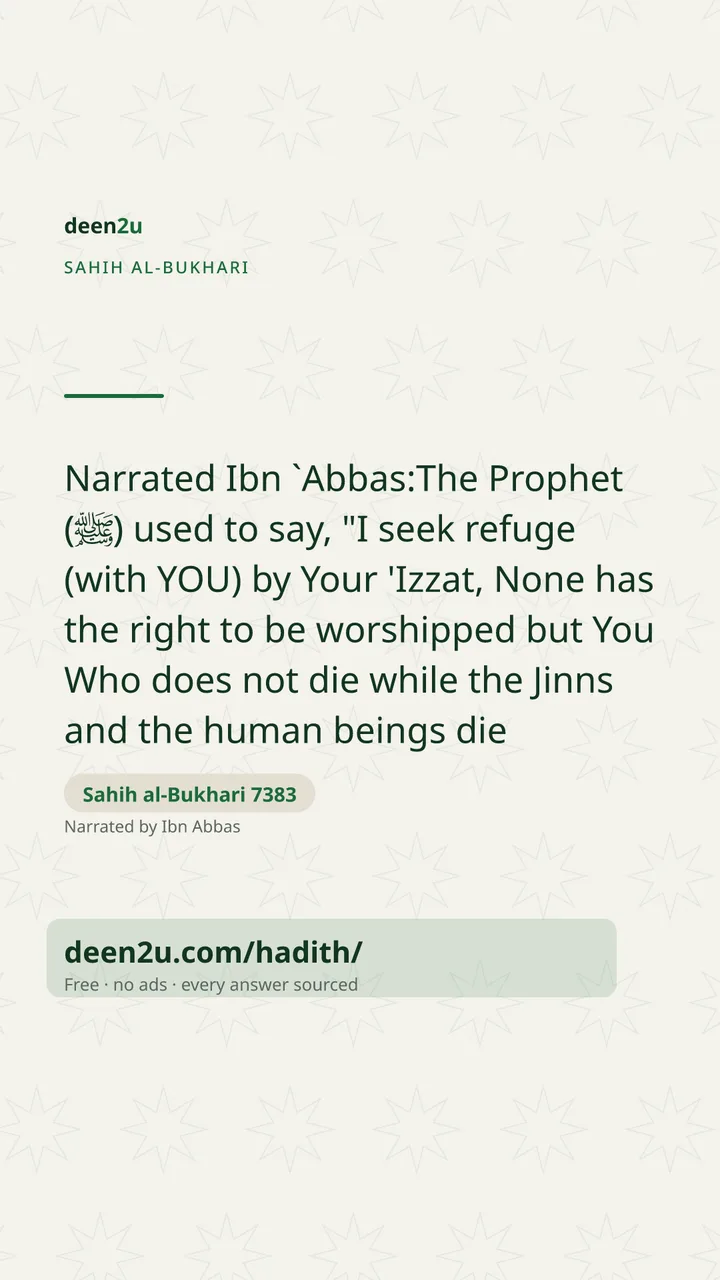 Sahih al-Bukhari 7383