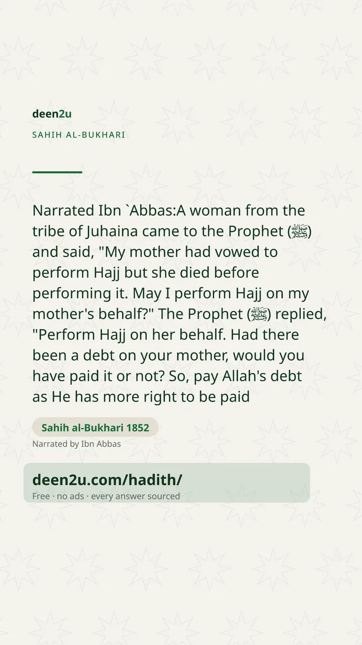 Sahih al-Bukhari 1852