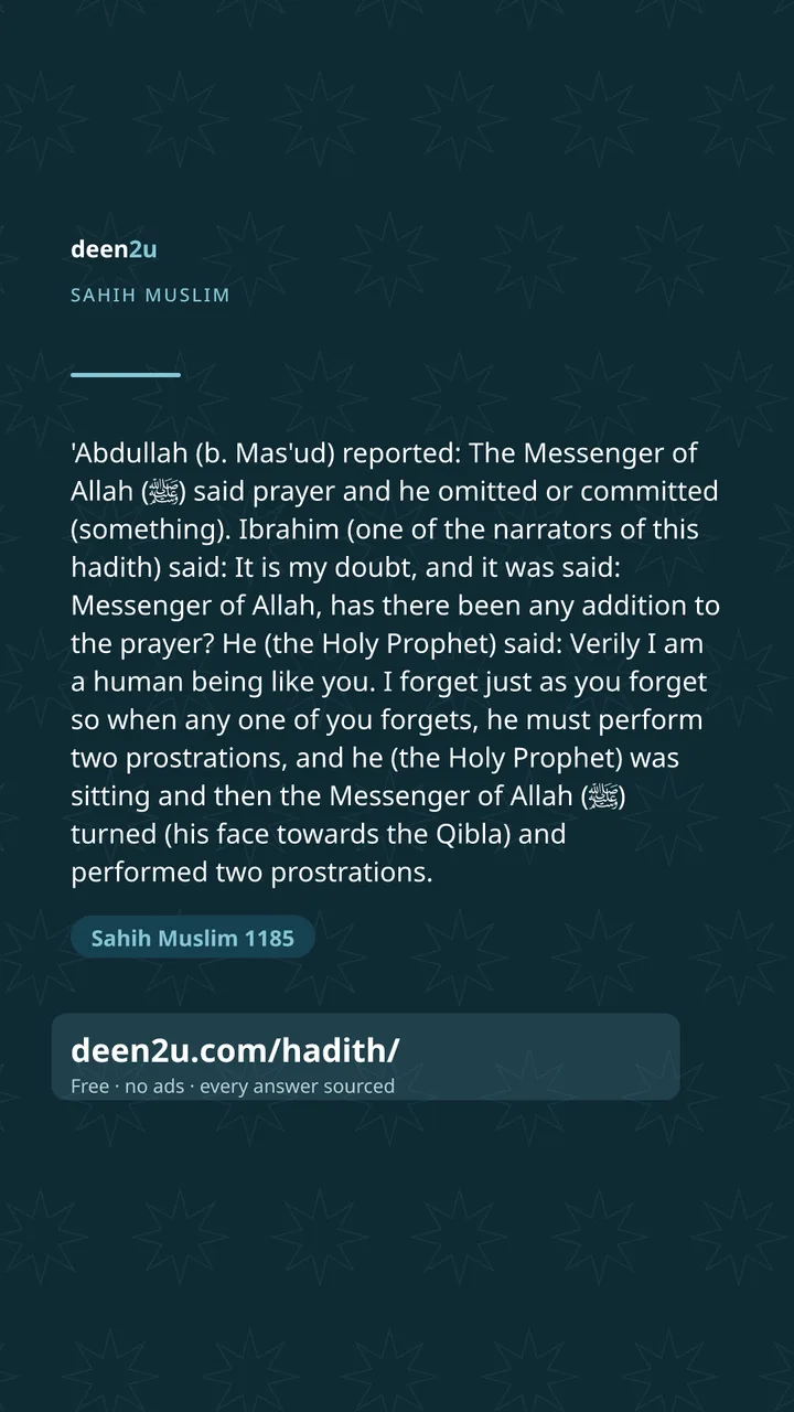 Sahih Muslim 1185