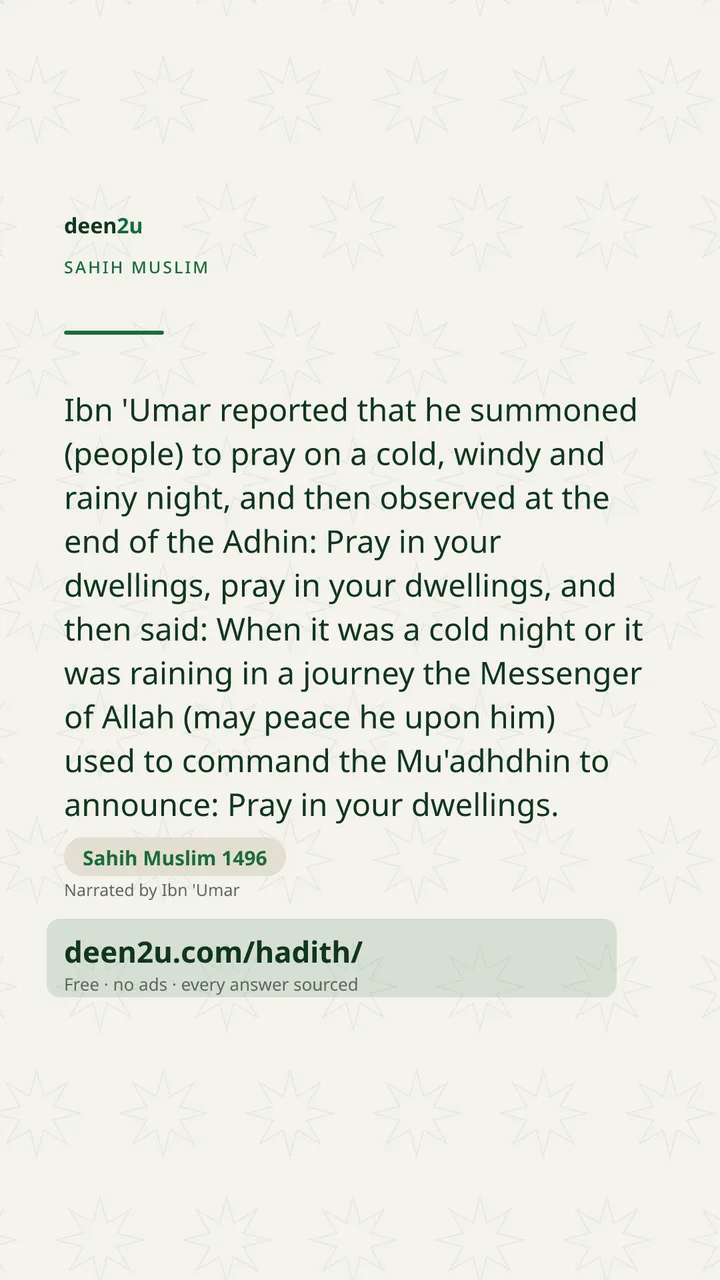 Sahih Muslim 1496