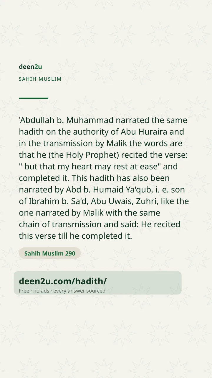 Sahih Muslim 290