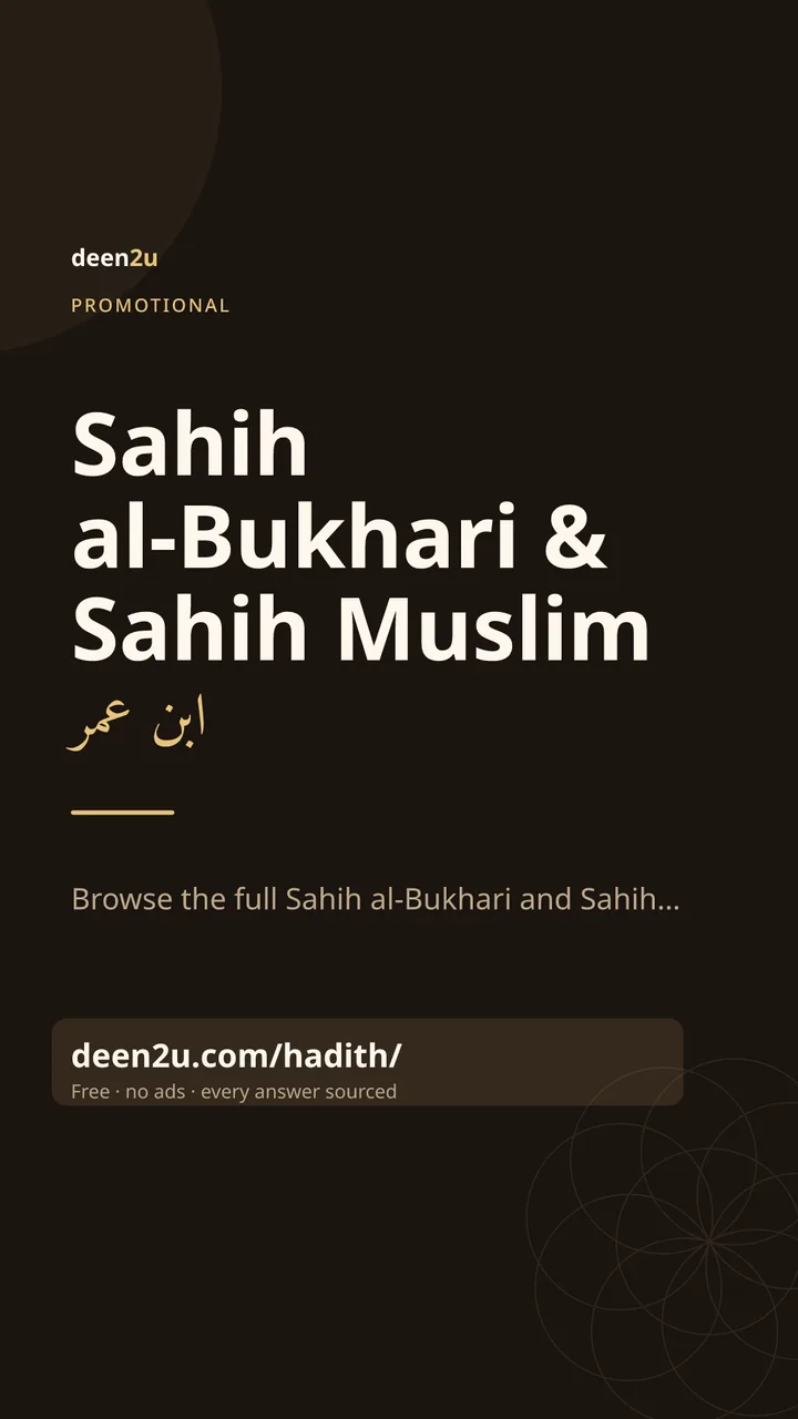 Poster: Sahih al-Bukhari & Sahih Muslim