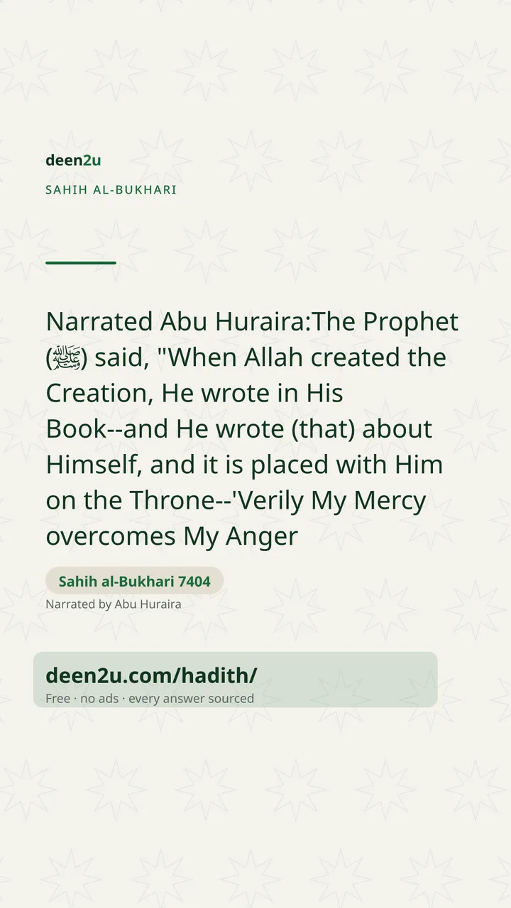 Sahih al-Bukhari 7404