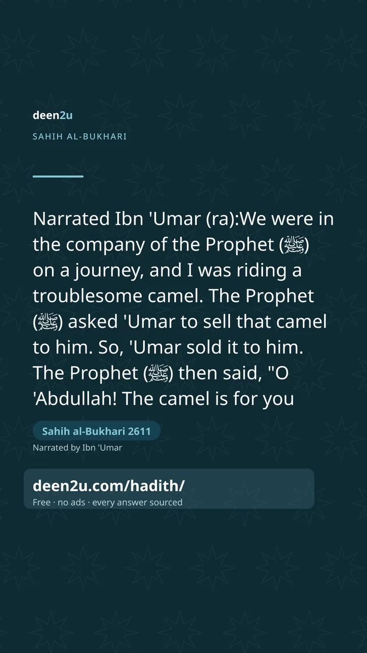 Sahih al-Bukhari 2611