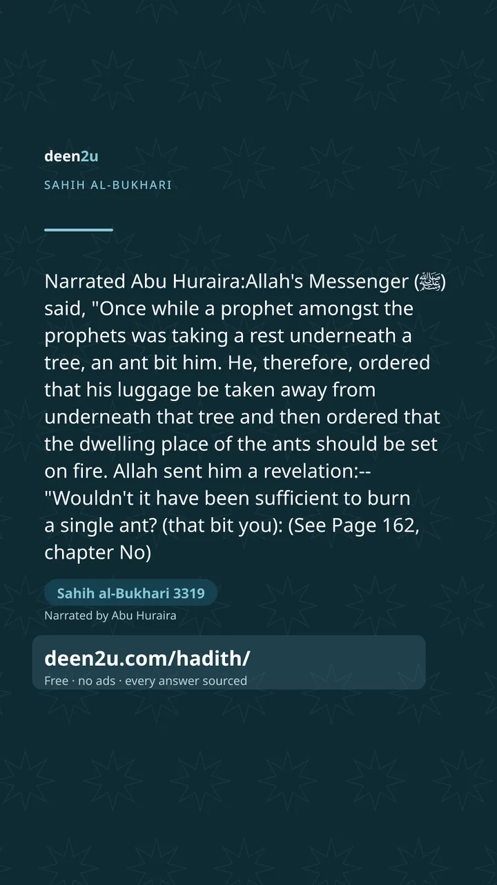 Sahih al-Bukhari 3319