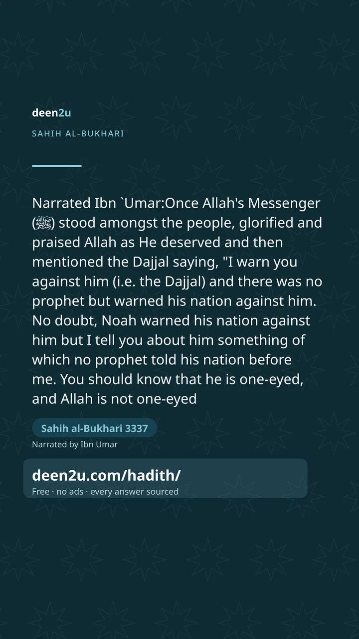 Sahih al-Bukhari 3337
