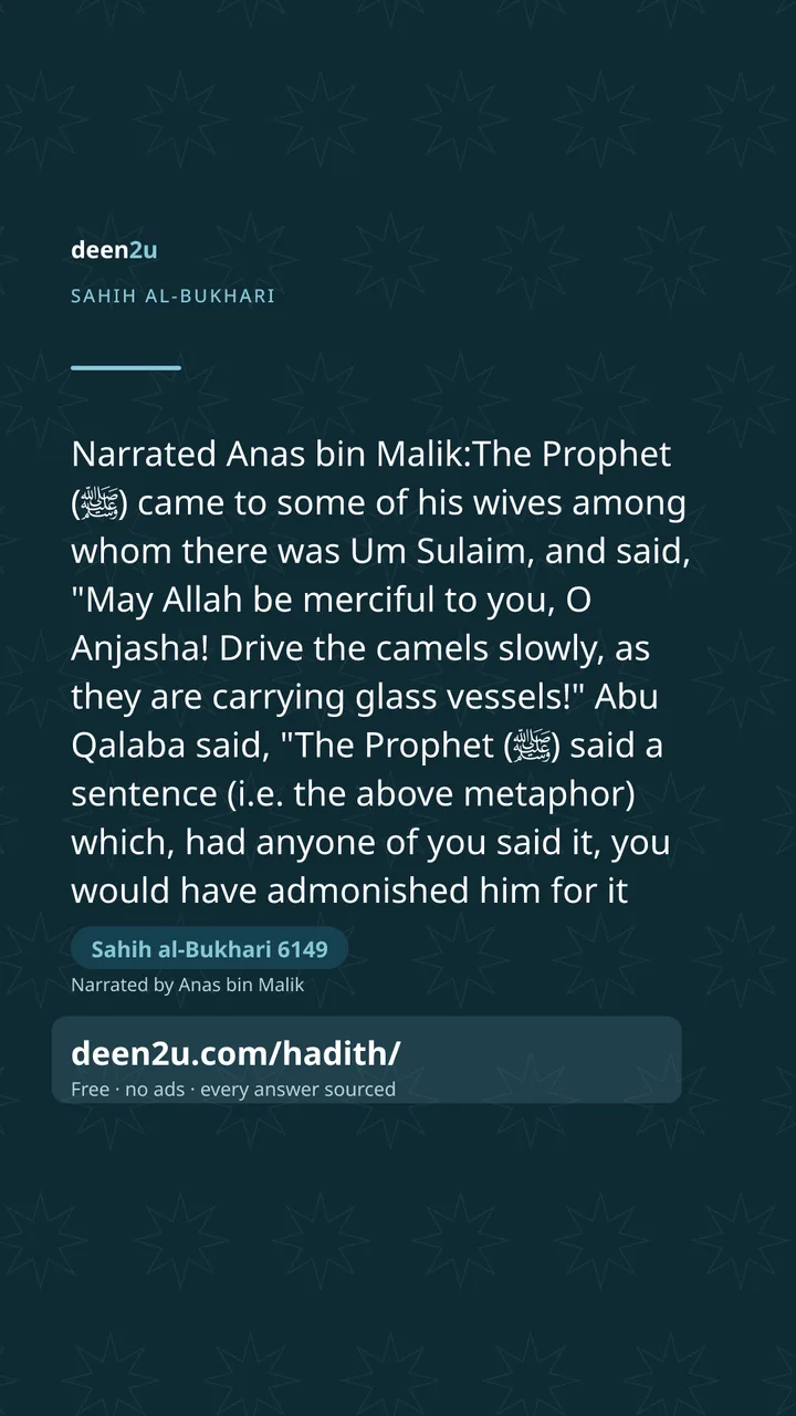 Sahih al-Bukhari 6149